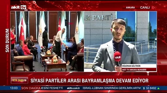 Siyasi partiler arası bayramlaşma devam ediyor
