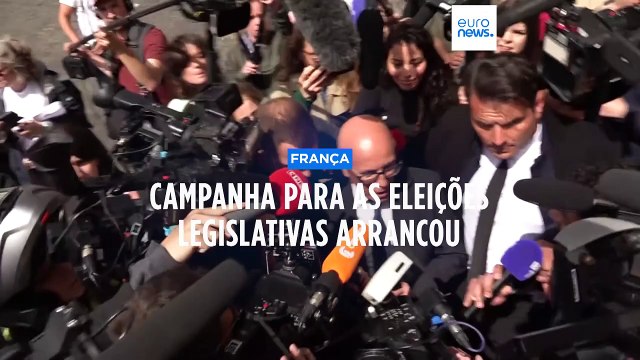 Arrancou a campanha para as eleições legislativas antecipadas em França