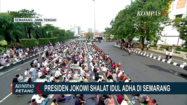 Presiden Jokowi Shalat Idul Adha di Semarang