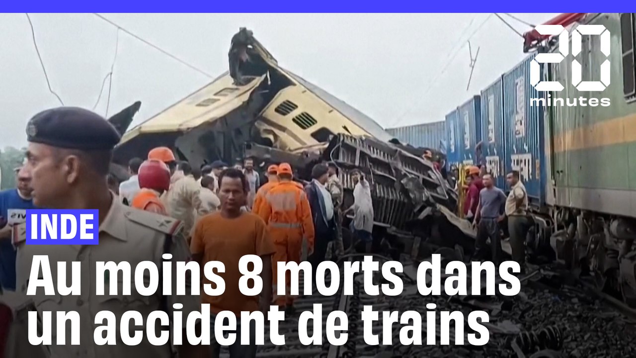 Inde : Huit morts dans une collision entre un train de passagers et un convoi de marchandises