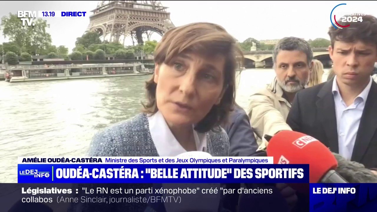 "Je pense que Kylian a parlé de manière absolument exemplaire", déclare Amélie Oudéa-Castéra après l'appel de Kylian Mbappé à voter contre les extrêmes lors des législatives