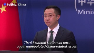 China says G7 statement 'full of arrogance, prejudice and lies'