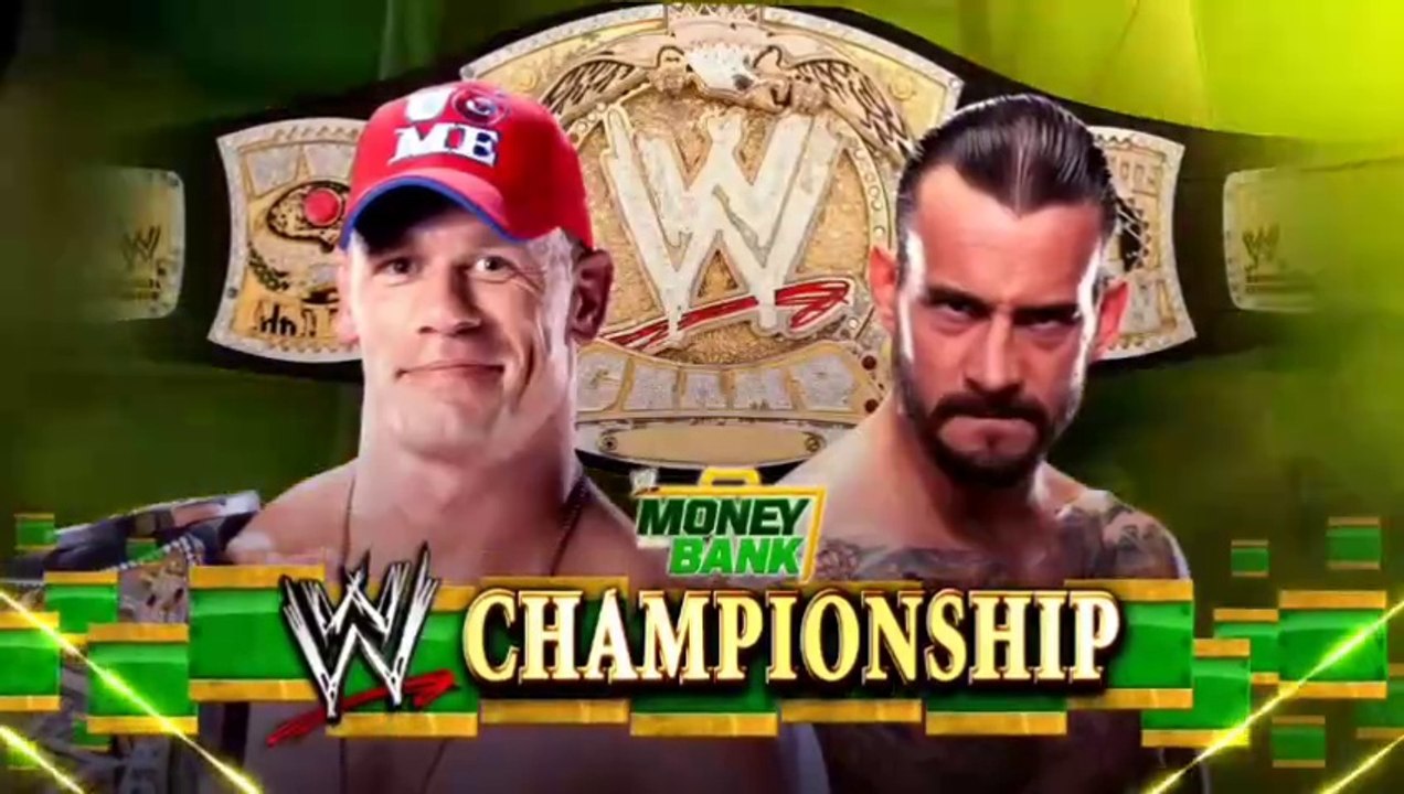 WWE Money In The Bank 2011 - CM Punk vs John Cena (WWE Championship)