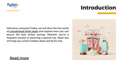 Unpublished Flight Deals: Get the best deals Now!