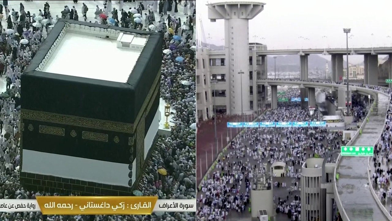 هطول أمطار في الحرم و #مشعر_منى وتوقعات بارتفاع درجات الحرارة في الأيام القادمة
