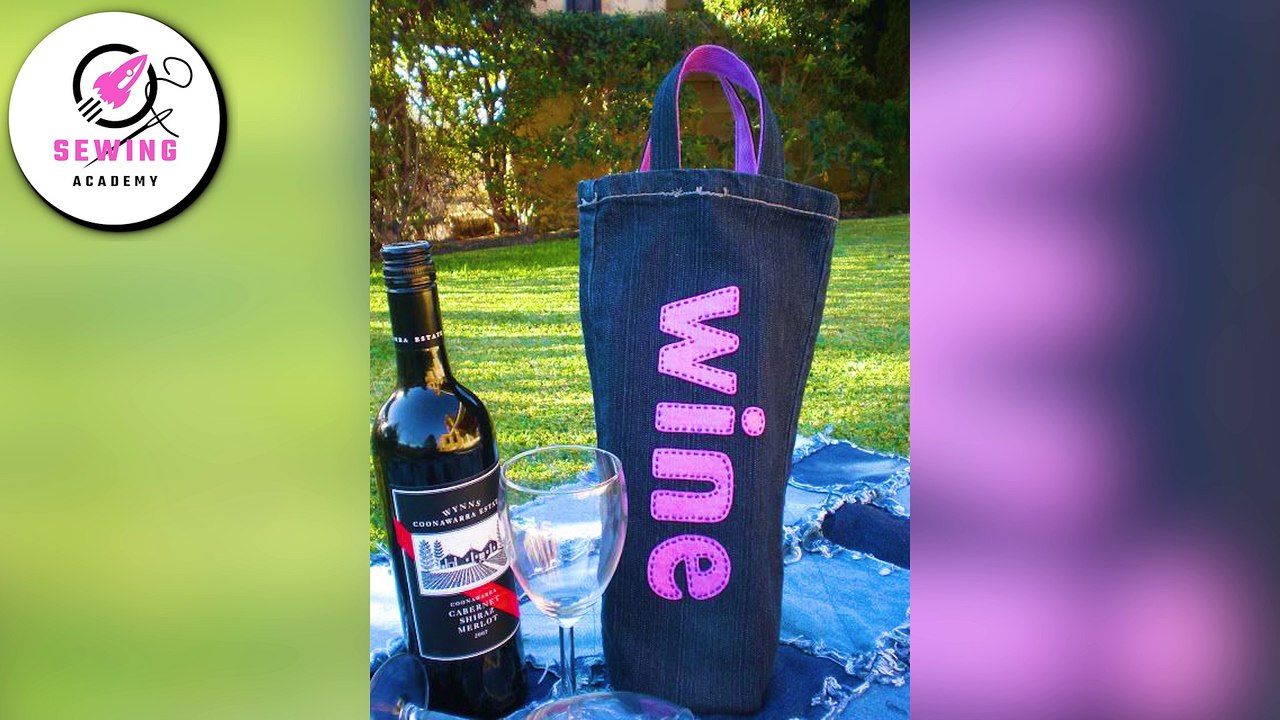 30 Sewing Bottle Totes Ideas | 30 Sewing Wine Totes DIY Projects