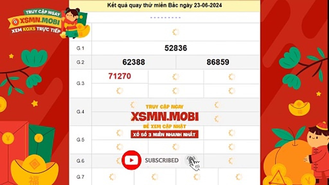 Quay thử XSMB hôm nay 23/6/2024  Quay thử xổ số miền Bắc chủ nhật  Quay thử KQXSMB may mắn