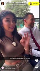 Maeva Ghennam fait de la publicité pour le Nouveau Front Populaire avec Sébastien Delongu