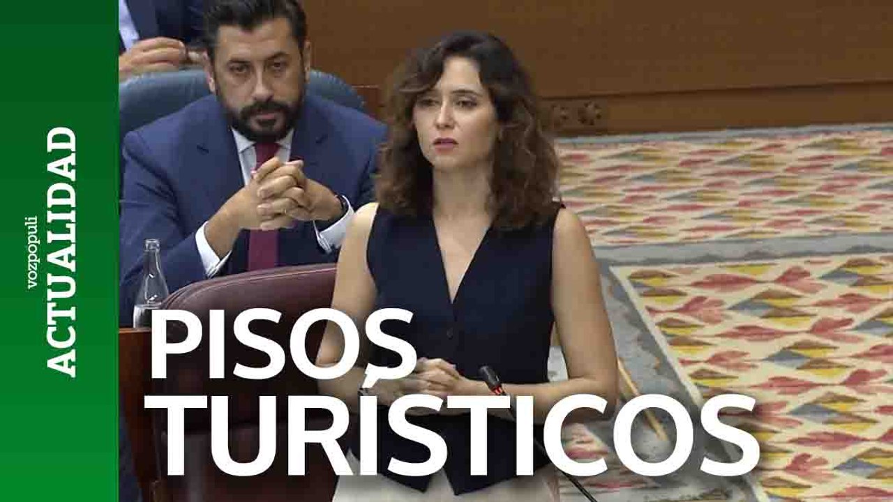 Ayuso sobre los pisos turísticos: "Buscamos el equilibrio dentro de nuestras competencias"