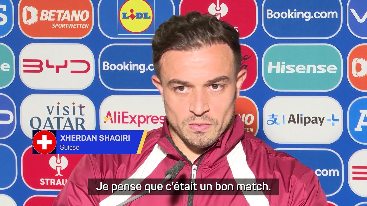 Les supporters écossais étaient "incroyables" pour Shaqiri