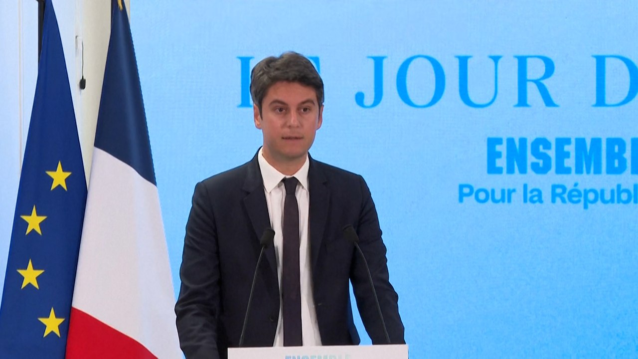« Tout se joue dès le premier tour » des législatives, prévient Gabriel Attal