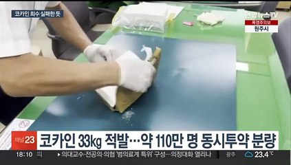 화물선 컨테이너에 코카인 33㎏…국제 마약조직 배달사고인 듯