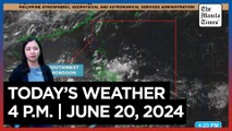 Today's Weather, 4 P.M. | June 20, 2024