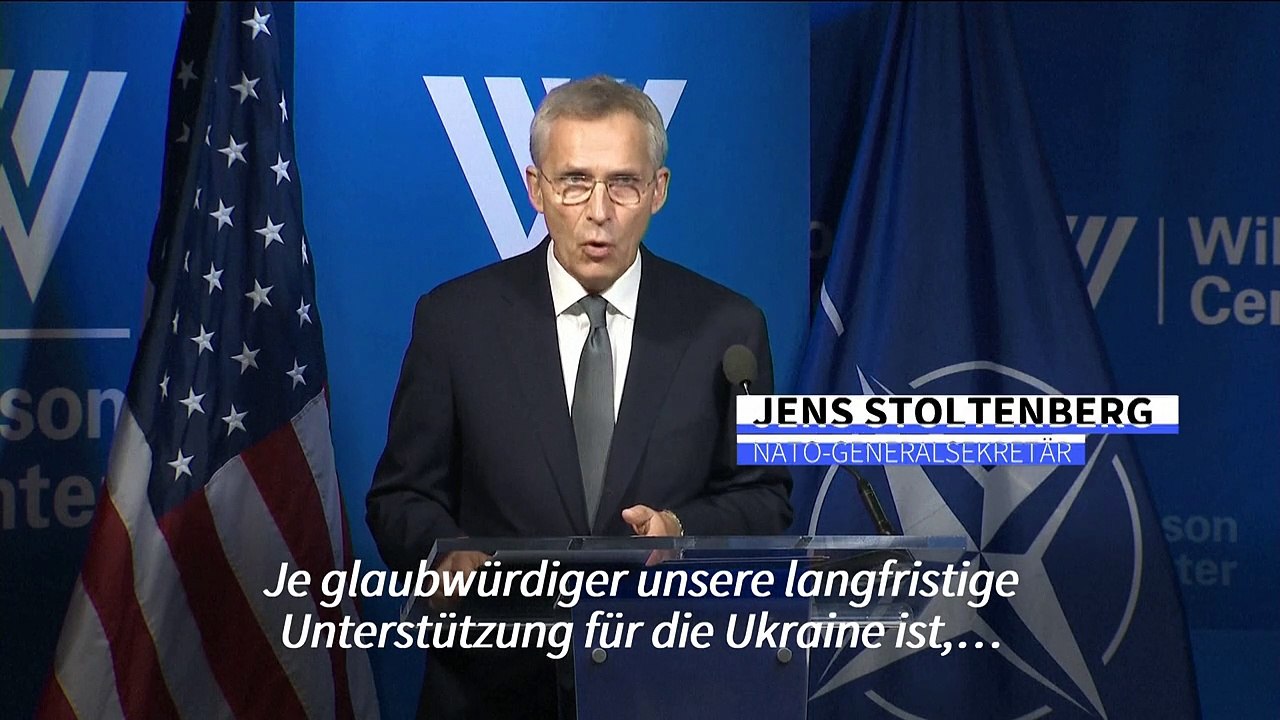 Stoltenberg: 'Mehr Waffen für die Ukraine ist der Weg zum Frieden'