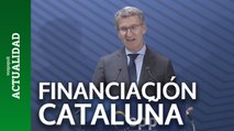 Feijóo, contra la financiación singular en Cataluña