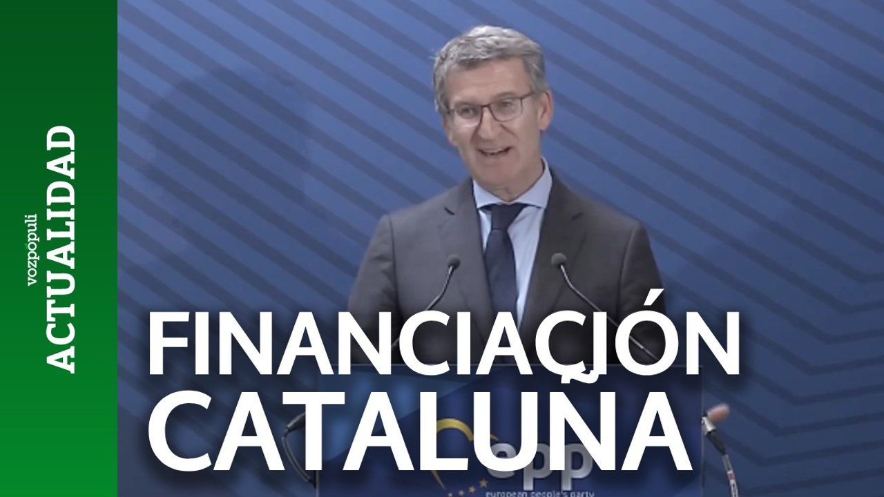 Feijóo, contra la financiación singular en Cataluña