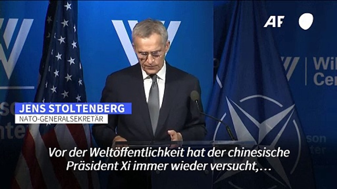 Stoltenberg: Russland-Unterstützung muss China 'etwas kosten'