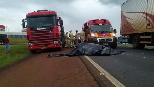 Mais uma tragédia em Cascavel: Ciclista morre em gravíssimo acidente com caminhão na BR-277