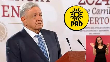 AMLO reconoce papel histórico del PRD en la democracia de México: "Surgió del pueblo"
