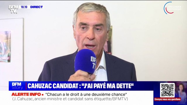 Législatives: Je n'ai ni sollicité ni espéré cette investiture de la part du Front populaire et pas davantage d'un quelconque parti de la majorité présidentielle , assure Jérôme Cahuzac