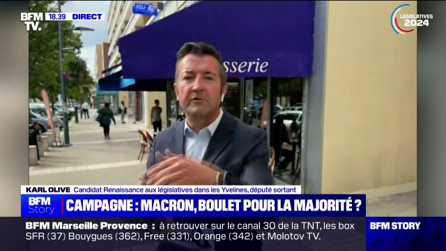 Jamais je n'ai mis la photo de qui que ce soit : Karl Olive, candidat Renaissance aux législatives, explique pourquoi Emmanuel Macron ne figure pas sur son affiche de campagne