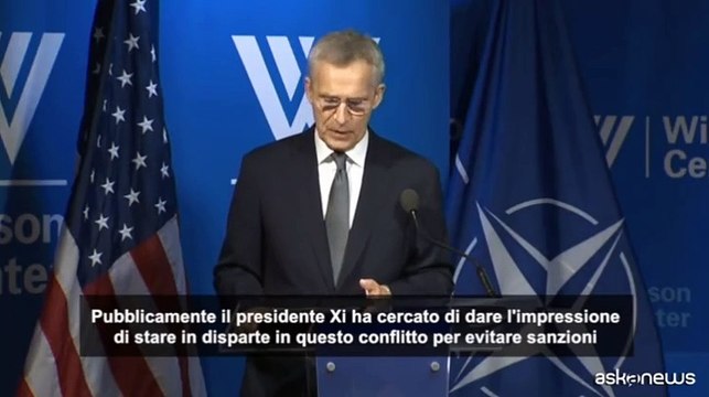 Ucraina, Stoltenberg: Cina dovr? pagare per suo sostegno alla Russia