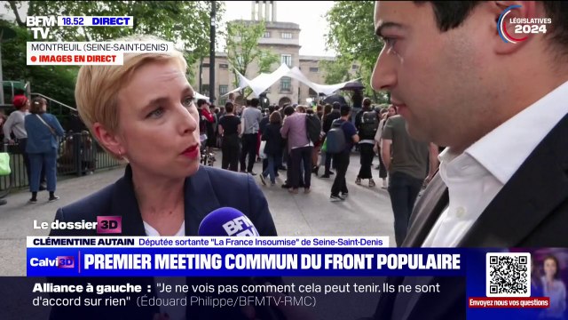 Il nous faut convaincre que l'extrême droite serait un drame pour notre pays , affirme Clémentine Autain avant le premier meeting commun du Nouveau Front populaire