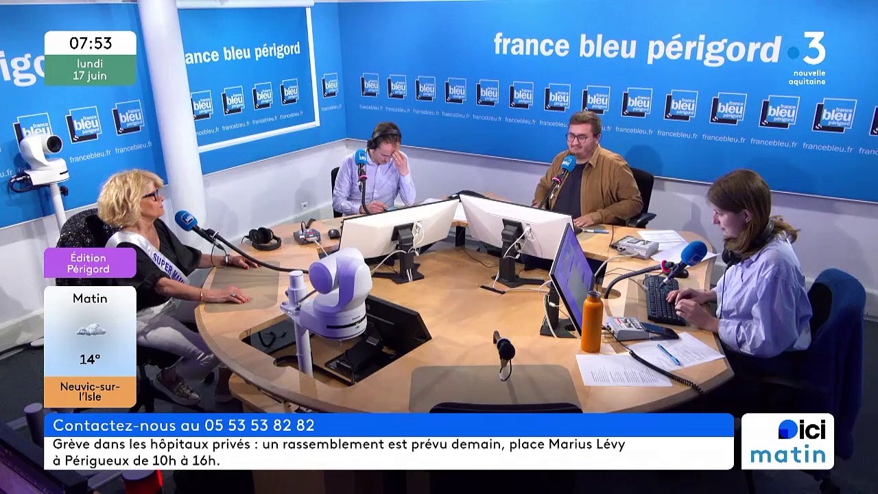 Super Mamie Dordogne 2024 dans le 6/9 de France Bleu Périgord