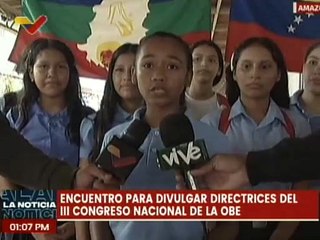 Amazonas | Estudiantes compartieron las directrices del III Congreso Nacional de la OBE