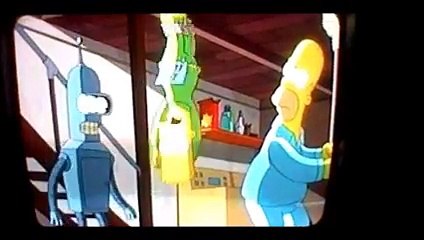 Homer Simpson Meet's Bender