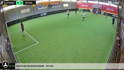 Faute de Colin Giacomini  - FC CAZ
