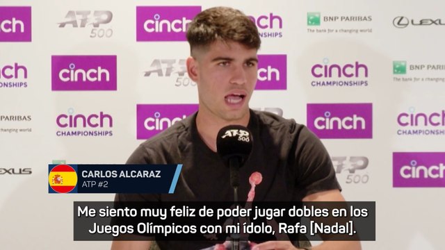 Alcaraz se muestra muy feliz de poder jugar con Rafa Nadal en los Juegos Olímpicos