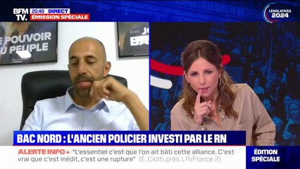 Télécharger la video: Législatives: Sébastien Soulé, ancien policier de la Bac Nord et candidat RN aux législatives, n'a 