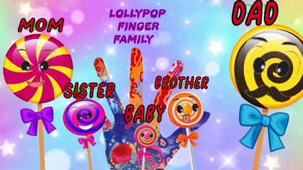 Lollipop Finger Family Song |finger family|kindergarten learning|toddler nursery rhymes|super simple