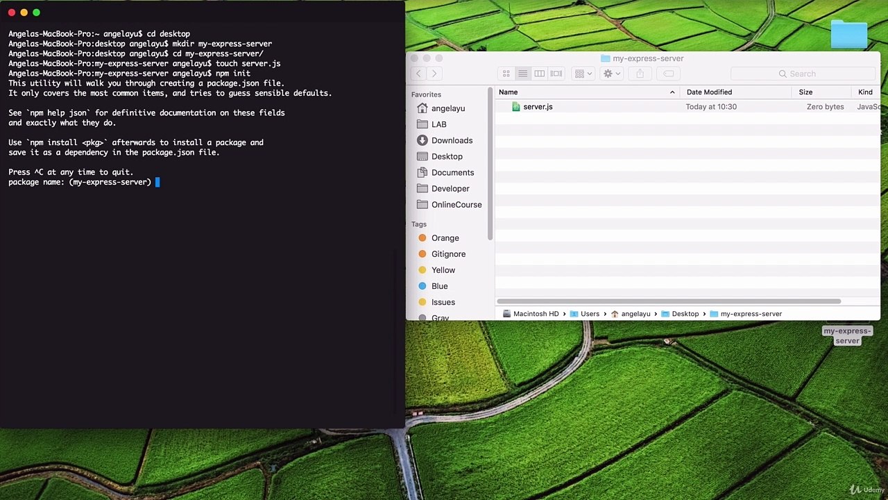 Express.js with Node.js