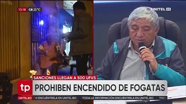 La Paz: Prohíben encendido de fogatas por San Juan y los infractores tendrán una multa de 500 UFV
