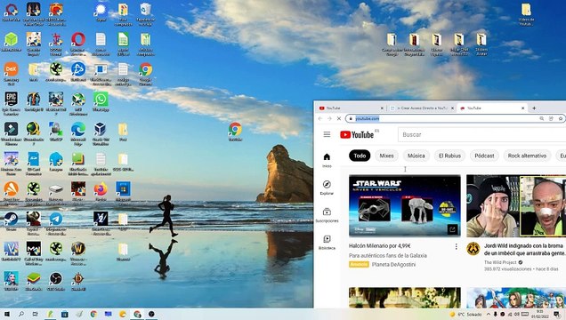 CREAR ACCESO DIRECTO de YOUTUBE en el ESCRITORIO de WINDOWS 10 con GOOGLE CHROME FÁCIL y RÁPIDO