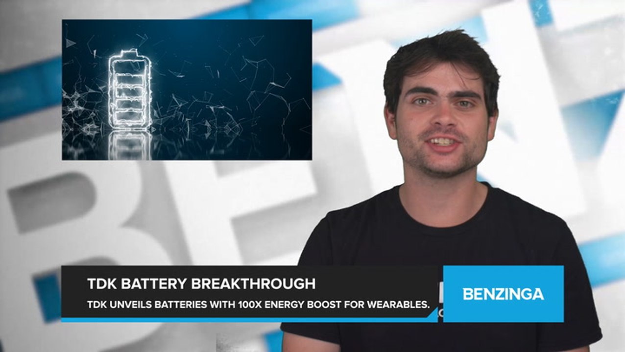 Apple Supplier TDK Unveils Breakthrough in Batteries with 100x Boost in Energy Density for Wearable Devices