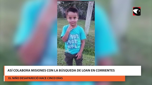 Así colabora Misiones con la búsqueda de Loan en Corrientes