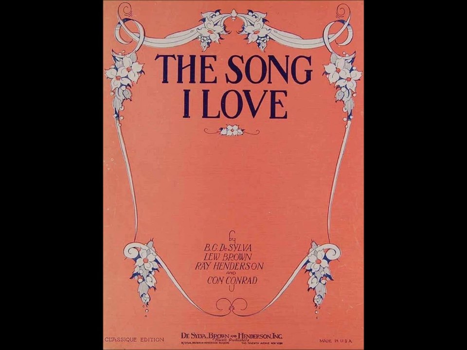 Jack Smith - The Song I Love (1928)