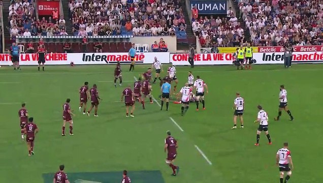 TOP 14 - Essai de Lekso KAULASHVILI (UBB) - Union Bordeaux-Bègles - Oyonnax Rugby