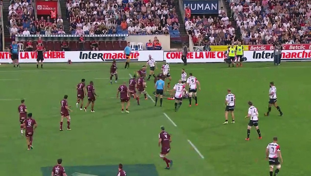 TOP 14 - Essai de Lekso KAULASHVILI (UBB) - Union Bordeaux-Bègles - Oyonnax Rugby