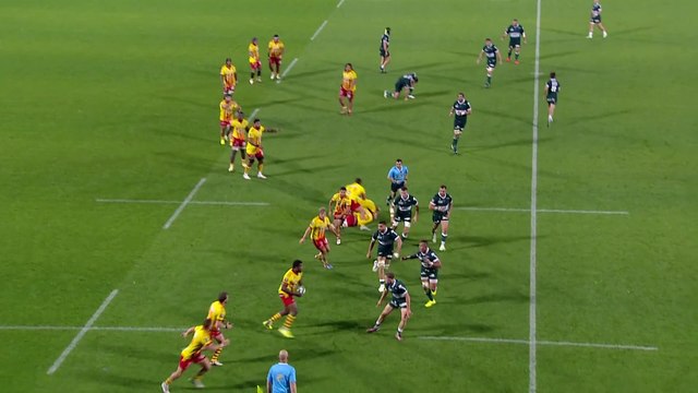 TOP 14 - Essai de Lucas DUBOIS (USAP) - Section Paloise - USA Perpignan