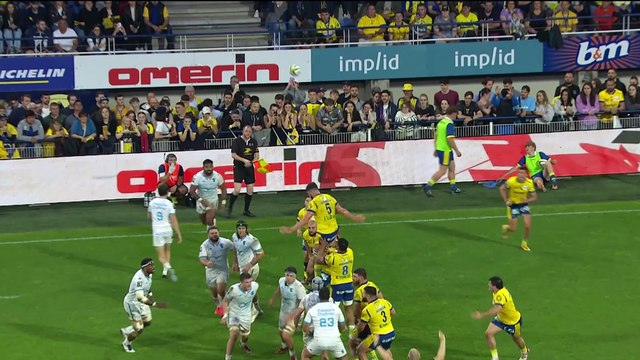 TOP 14 - Essai de Mael PERRIN (MHR) - ASM Clermont - Montpellier Hérault Rugby