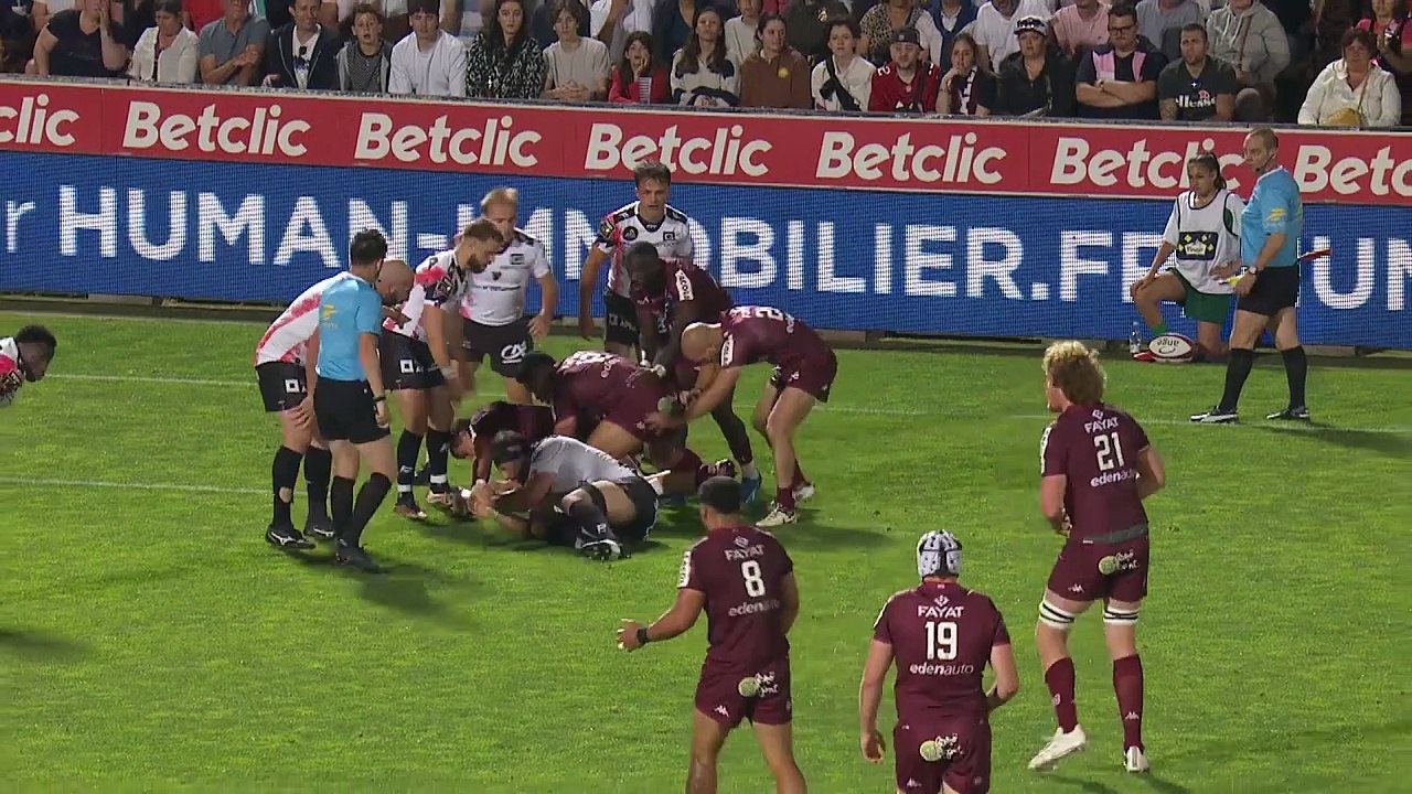 TOP 14 - Essai de Maxime LAMOTHE (UBB) - Union Bordeaux-Bègles - Oyonnax Rugby