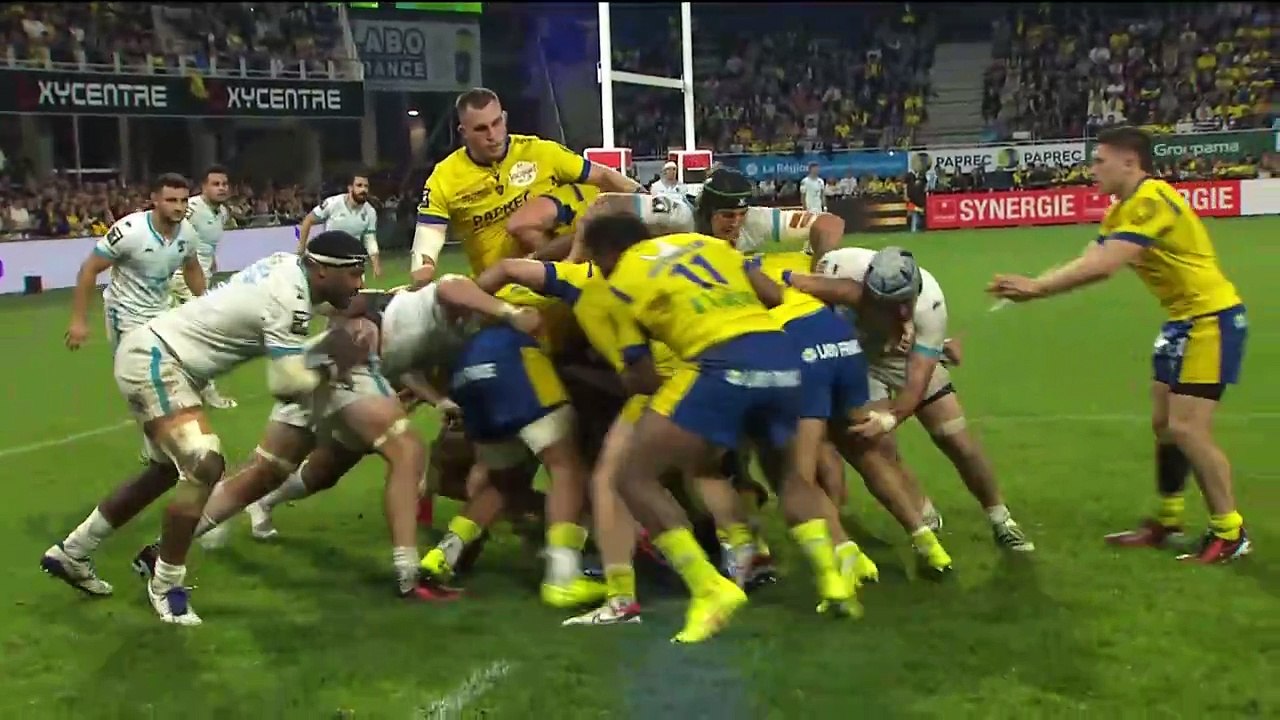 TOP 14 - Essai de Yohan BEHEREGARAY 2 (ASM) - ASM Clermont - Montpellier Hérault Rugby