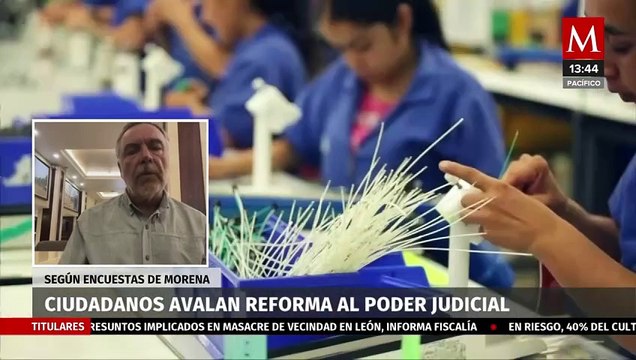 Según encuestas de Morena, ciudadanos han avalado la reforma al Poder Judicial