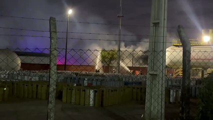 Explosão em caldeira mobiliza Corpo de Bombeiros até empresa em Araucária - vídeo 3