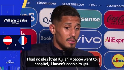 Saliba sends best wishes to captain Mbappé