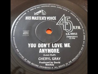 CHERYL GRAY (Samantha Sang) - You Don't Love Me Anymore (1967)